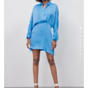 Zara Satin Effect Mini Dress